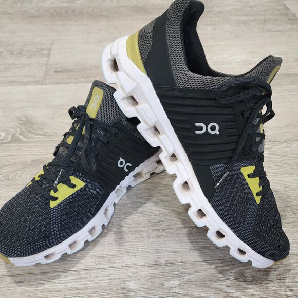 On Cloudswift Magnet Black Citron Yellow Trainers Running Shoes Men\'s 9.5 main image 11